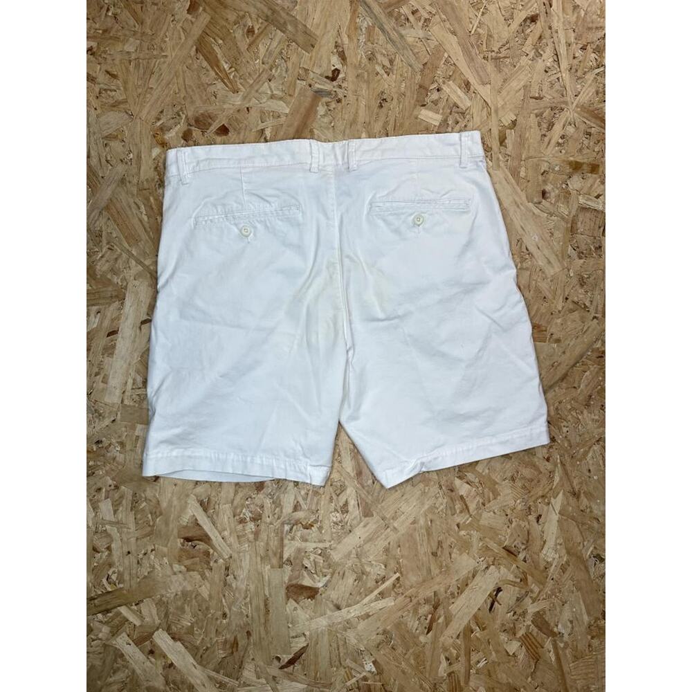 Denim & Flower Ricky Singh Mens Shorts Size 36 White Chino Flat Front Casual - Picture 9 of 14